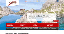 Desktop Screenshot of lienzerdolomiten.net